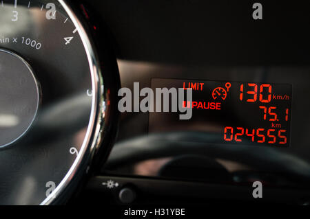 Maximum speed in car was setted up.