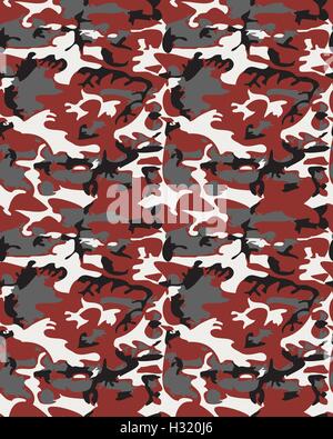 Seamless red and black camo texture Stock Vector Art & Illustration ...