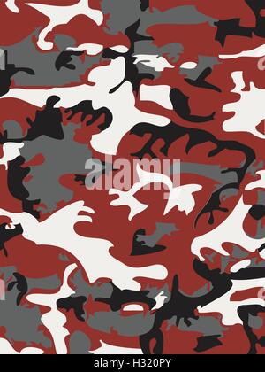 Military gray monochrome camouflage seamless pattern, vector ...