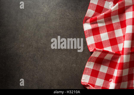 napkin on black background Stock Photo