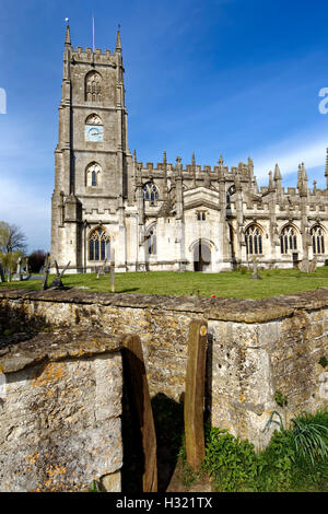 The church of Saint Mary the Virgin in the village of Steeple Ashton in Wiltshire, United Kingdom. Stock Photo