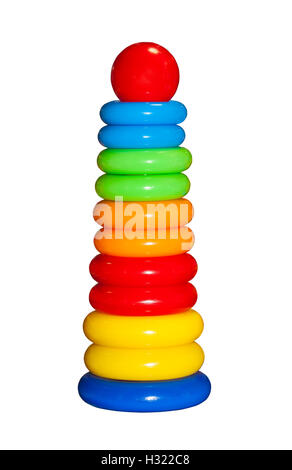 Kids pyramid toy Stock Photo