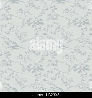Vintage floral seamless pattern with hand drawn poppies background vector Stock Vector