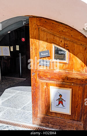 Museum des Schellenursli in Guarda, Engadin, Switzerland Stock Photo