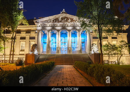 The National Art Museum of Ukraine at night, Kiev, Ukraine. Stock Photo