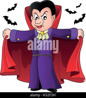 Vampire theme image 6 - eps10 vector illustration. Stock Vector