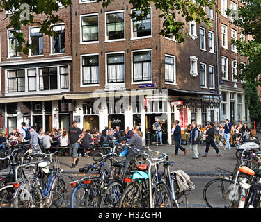 Cafe Fonteyn Nieuwmarkt Amsterdam bar pub Netherlands ( red light district ) Stock Photo