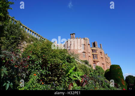 Powis castle in Wales Stock Photo