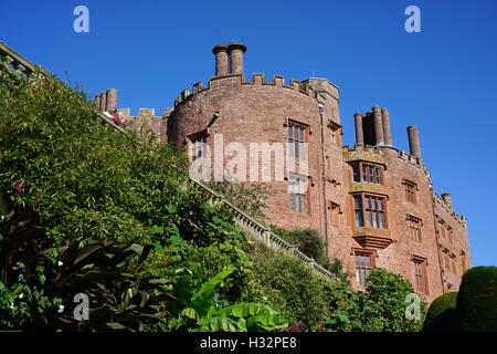 Powis castle in Wales Stock Photo