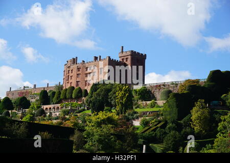 Powis castle in Wales Stock Photo