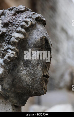 It's a photo of a detail of a broken and destroyed statue Stock Photo