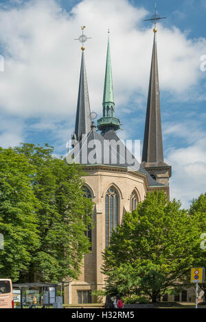 Notre Dame Cathedral, Luxembourg City, Luxembourg Stock Photo