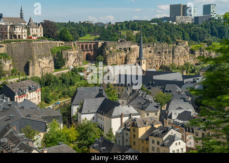 Grund, Luxembourg City, Luxembourg Stock Photo