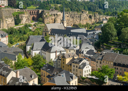 Grund, Luxembourg City, Luxembourg Stock Photo