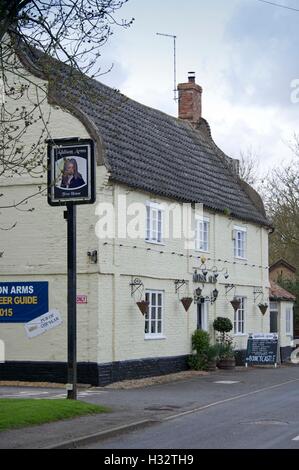 Addison Arms a public house in Glatton, Cambridgeshire, UK Stock Photo