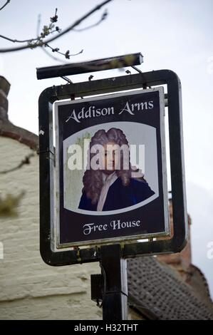 Addison Arms a public house in Glatton, Cambridgeshire, UK Stock Photo