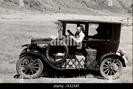 Old fashioned car in America in 1936 Stock Photo