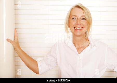 Woman, 49, in a spa room Stock Photo