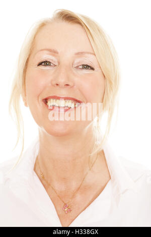 Woman, 49, in a spa room Stock Photo