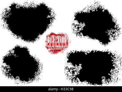 dirty black blob Stock Vector