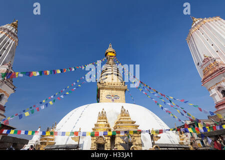 Swayambhunath temple, Kathmandu, Nepal Stock Photo