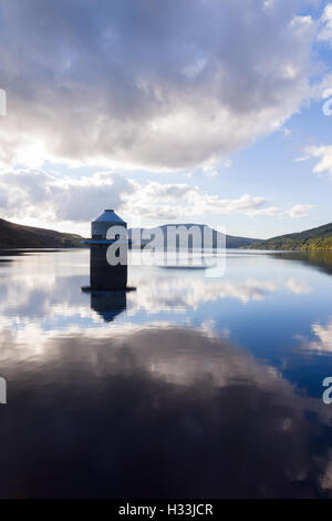 Llyn Celyn Reservoir constructed between 1960 and 1965 in the valley of the River Tryweryn in Gwynedd North Wales Stock Photo