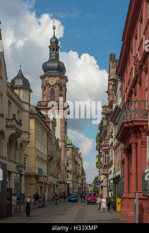 Hauptstrasse, Heidelberg, Baden-Wurttemberg, Germany Stock Photo