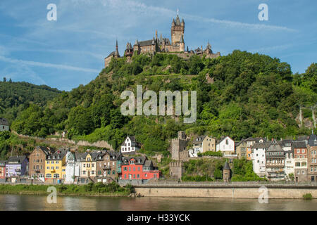 Schloss Reichsburg, Cochem, Rhineland Palatinate, Germany Stock Photo