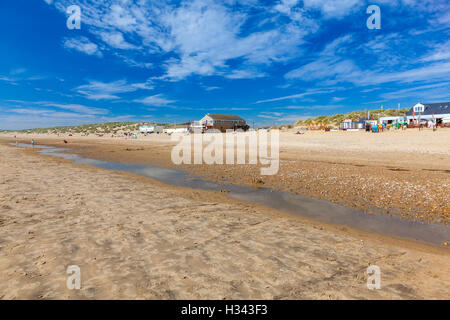 Golden sandy beach at Camber Sands East Sussex England UK Europe Stock Photo