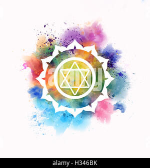 anahata chakra Stock Photo