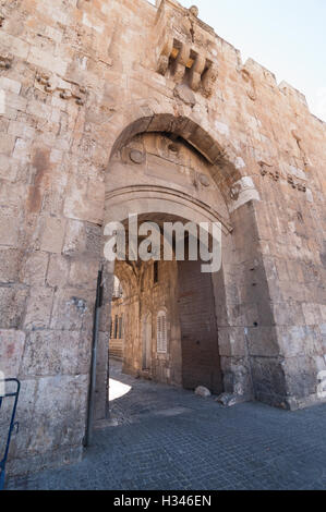 Lion's Gate in the Old City, Jerusalem, Israel Stock Photo