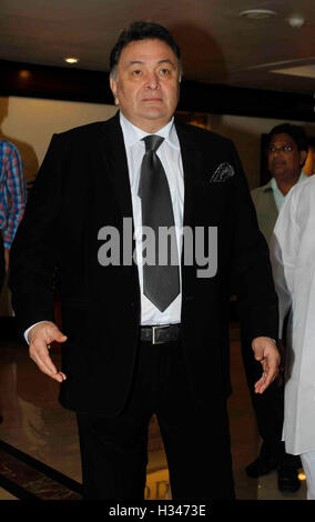 Rishi Kapoor, Indian bollywood hindi movie film star actor arriving to attend the 44th Giants International Awards, in Mumbai, India Stock Photo