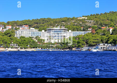 Amfora Grand Beach Resort Hotel, Hvar Town, Croatia, Dalmatia, Dalmatian Coast, Europe. Stock Photo