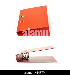 Set of Office folder isolated over the white background Stock Photo