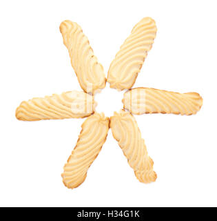 Star share of cookies isolated over the white background Stock Photo