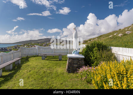 Virgin Mary statue, Isle of Eriskay, Outer Hebrides, Western Isles, Scotland Stock Photo