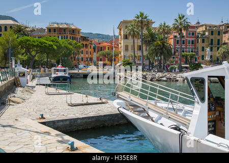 Santa Margherita Ligure harbour, Genova (Genoa), Liguria, Italy Stock Photo