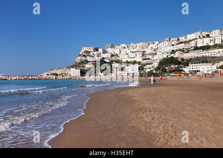 Spiaggia di Jalillo beach, Peschici, Gargano, Foggia Province, Puglia, Italy Stock Photo