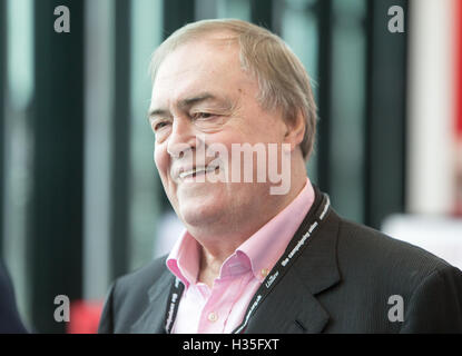 Baron Prescott smiling at the Labour party conference in Liverpool.He was deputy Prime minister from 1997 to 2007 Stock Photo