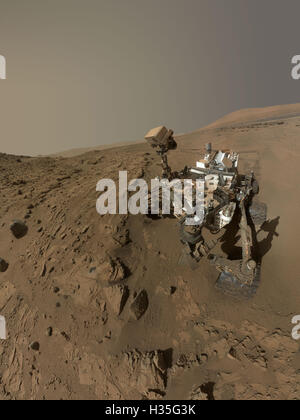 NASA's Curiosity Mars rover on the surface of the planet Mars in 2014 - photo supplied by NASA Stock Photo