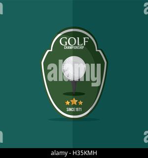 golfing related icons image Stock Vector