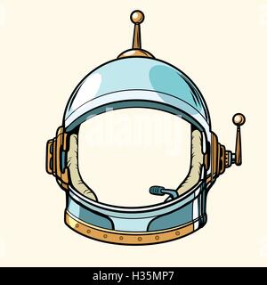 Space suit helmet isolated on white background Stock Vector