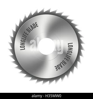 Steel blade for the saw, vector illustration. Stock Vector