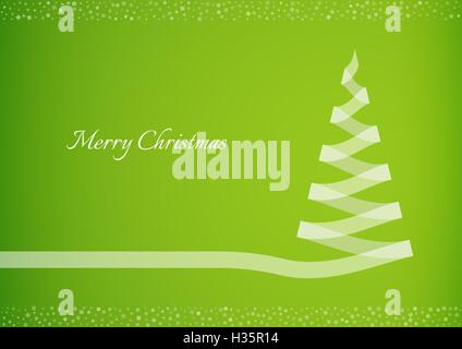 semi transparent ribbon creating a christmas tree Stock Vector