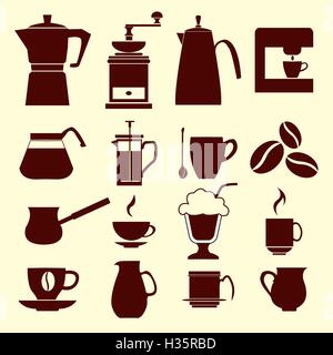 Coffee icons - Illustration Stock Vector