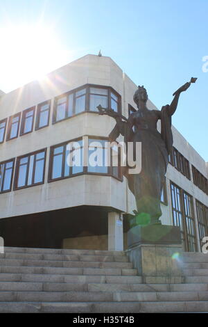 Slovak National Council - outside view (SNR - Slovenská národná rada) Stock Photo