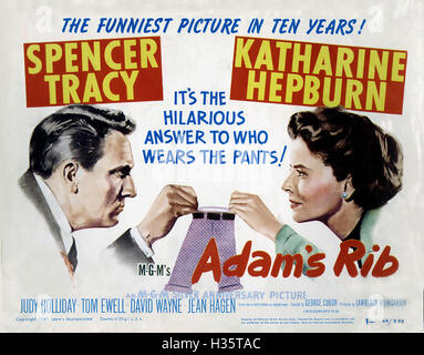 ADAM'S RIB 1949 MGM film with Katharine Hepburn and Spencer Tracy Stock Photo