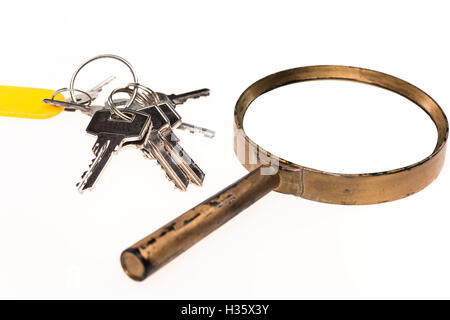 Concept image of a keys home inspection Stock Photo