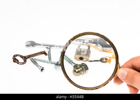 Concept image of a keys home inspection Stock Photo