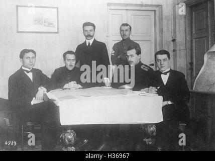 Ukrainian delegation at the negotiations in Brest-Litovsk, 1918 Stock Photo